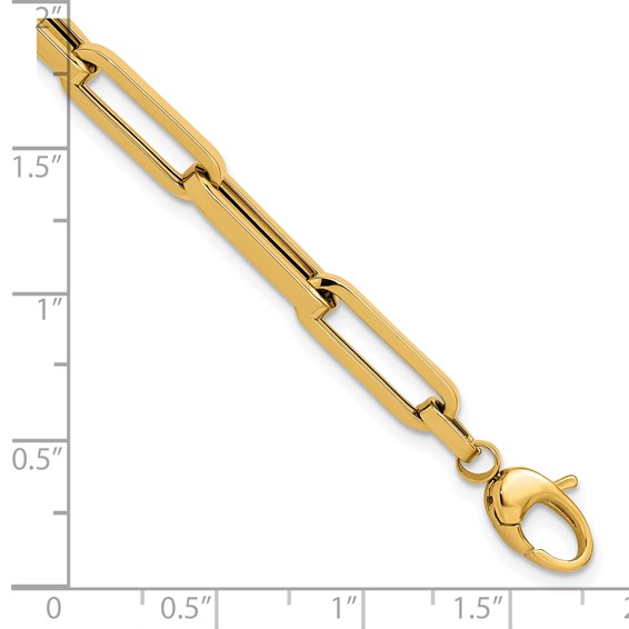 Leslie's 14K Polished Paperclip Link Bracelet