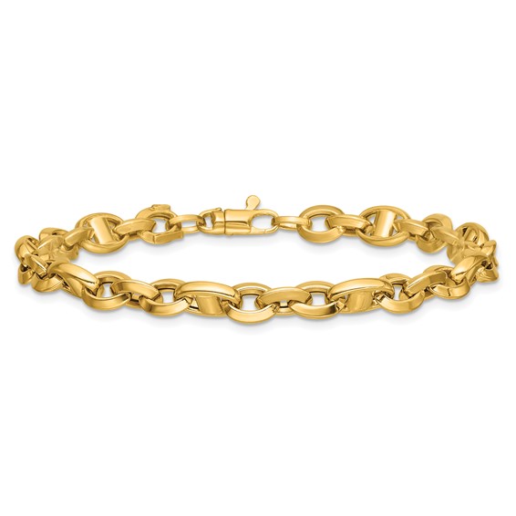 Leslie's 14K Polished Fancy Link Bracelet