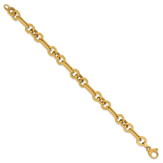 Leslie's 14K Polished Fancy Link Bracelet