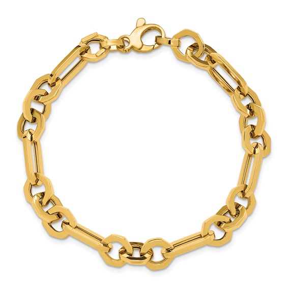 Leslie's 14K Polished Fancy Link Bracelet