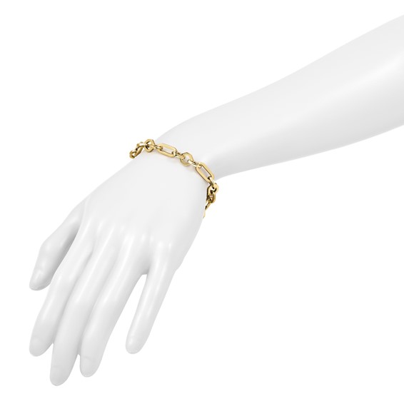 Leslie's 14K Polished Fancy Link Bracelet