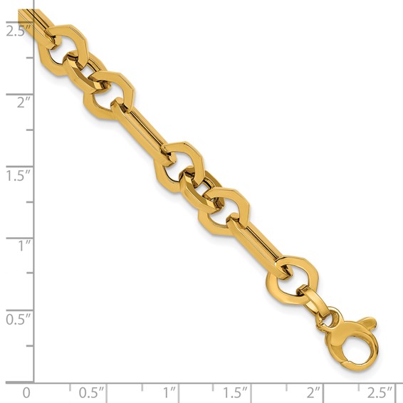 Leslie's 14K Polished Fancy Link Bracelet