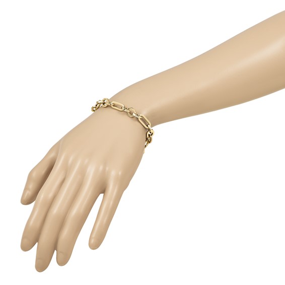 Leslie's 14K Polished Fancy Link Bracelet