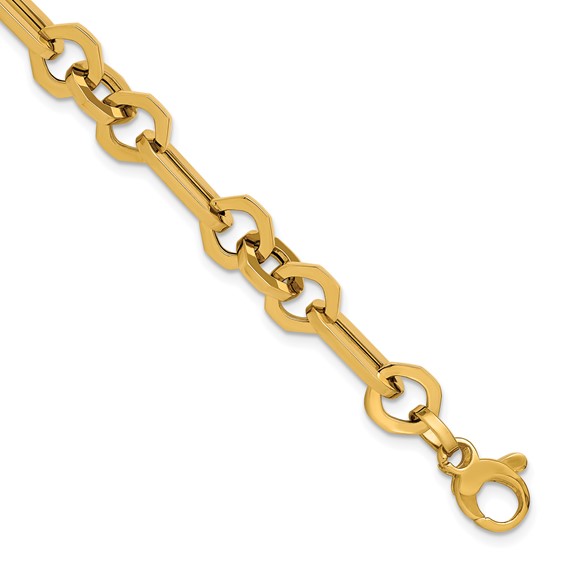 Leslie's 14K Polished Fancy Link Bracelet