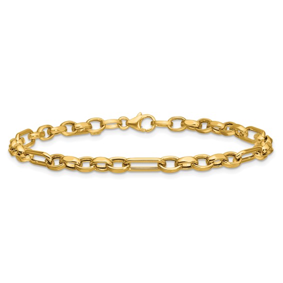 Leslie's 14K Polished Fancy Link Bracelet