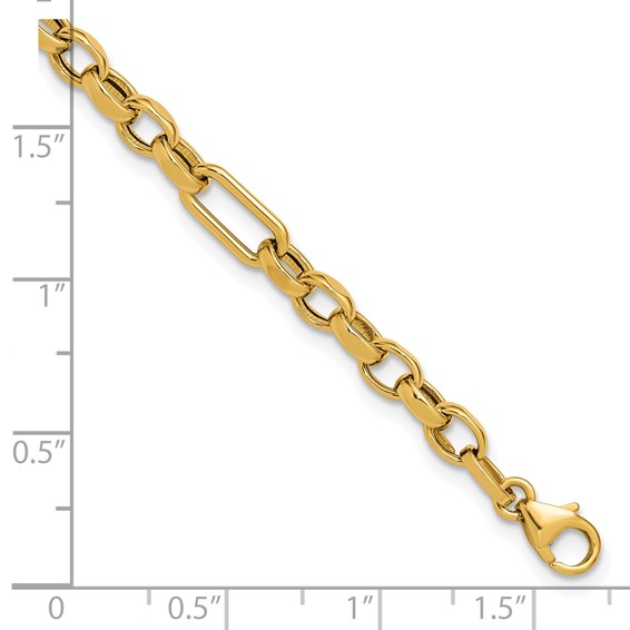 Leslie's 14K Polished Fancy Link Bracelet