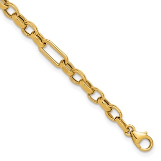 Leslie's 14K Polished Fancy Link Bracelet