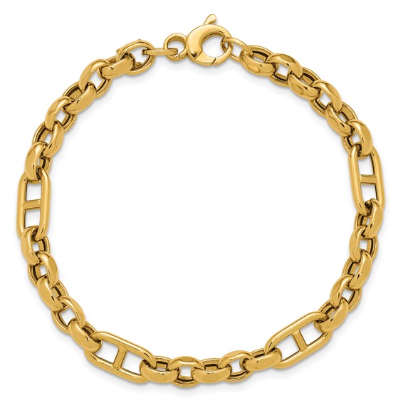 Leslie's 14K Polished Fancy Link Bracelet