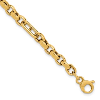 Leslie's 14K Polished Fancy Link Bracelet