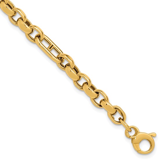 Leslie's 14K Polished Fancy Link Bracelet