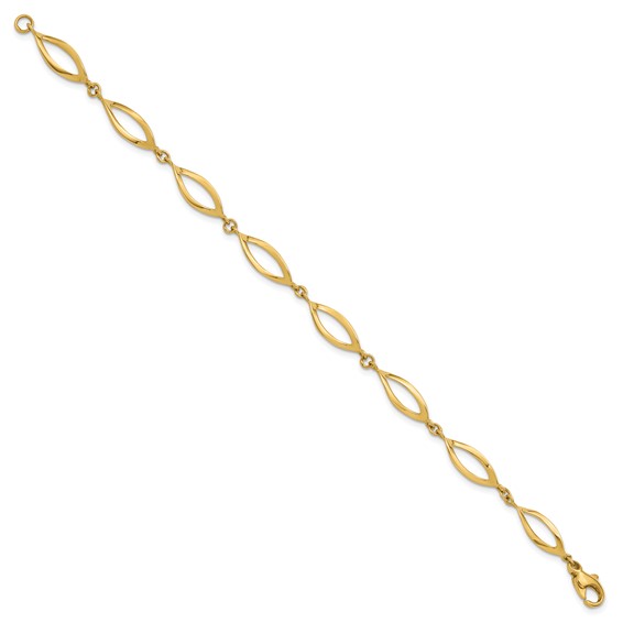 Leslie's 14K Polished Fancy Link Bracelet