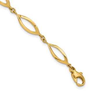 Leslie's 14K Polished Fancy Link Bracelet
