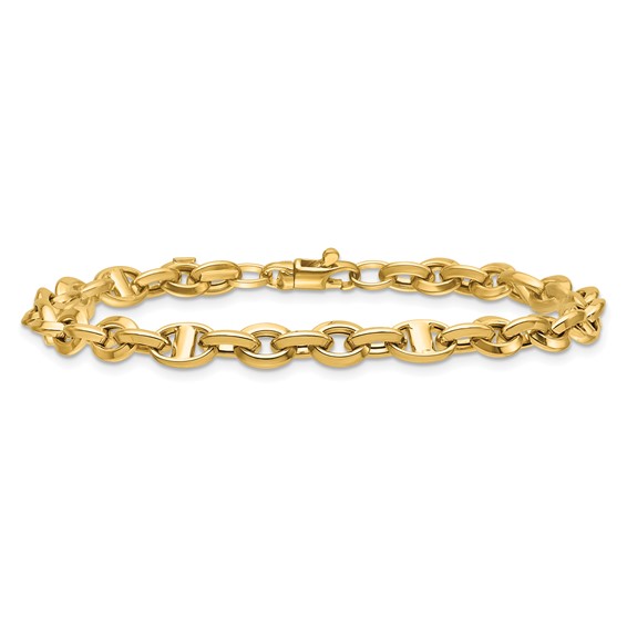 Leslie's 14K Polished Fancy Link Bracelet