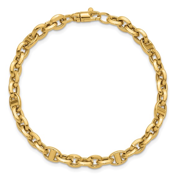 Leslie's 14K Polished Fancy Link Bracelet