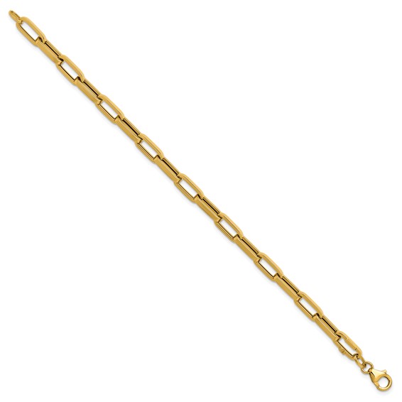 Leslie's 14K Polished Fancy Paperclip Bracelet