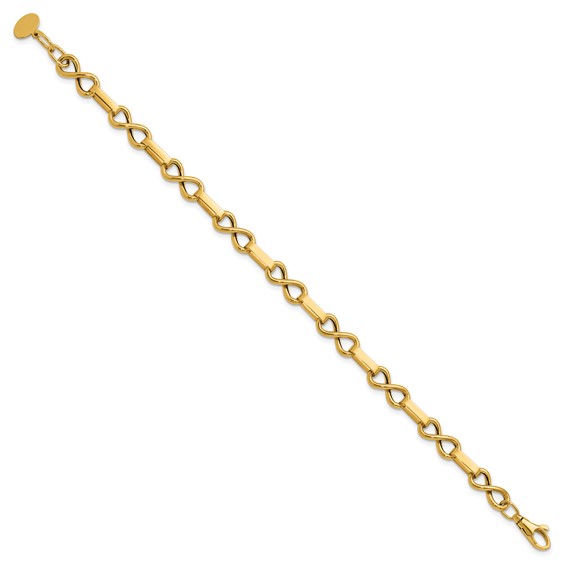 Leslie's 14K Polished Infinity Link Bracelet