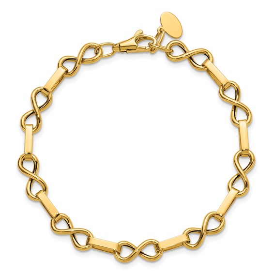 Leslie's 14K Polished Infinity Link Bracelet