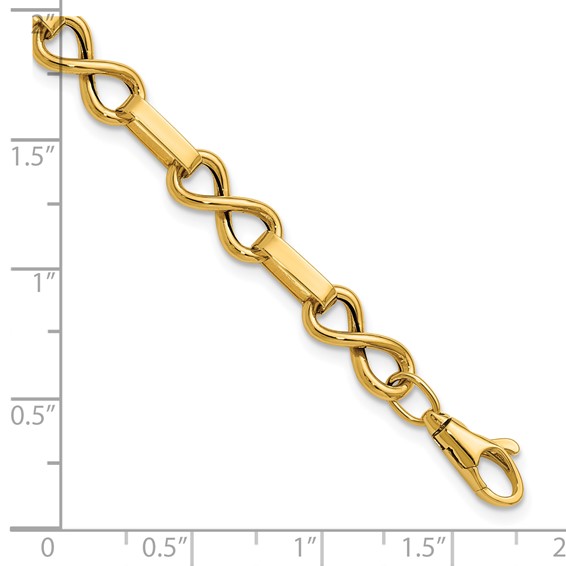 Leslie's 14K Polished Infinity Link Bracelet