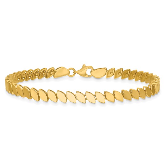 Leslie's 14K Polished Fancy Bracelet