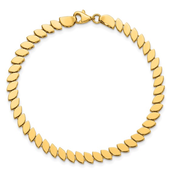 Leslie's 14K Polished Fancy Bracelet