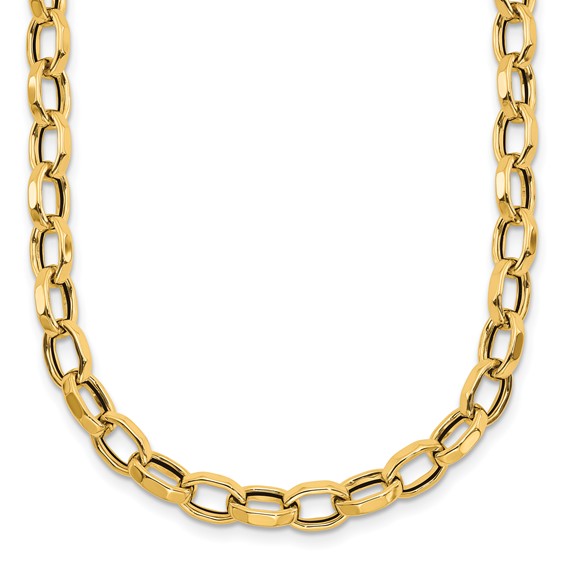 Leslie's 14K Polished Fancy Link Necklace
