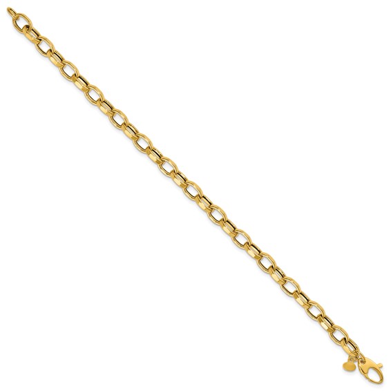 Leslie's 14K Polished Fancy Link Bracelet