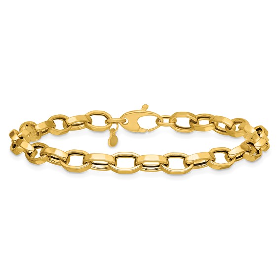 Leslie's 14K Polished Fancy Link Bracelet