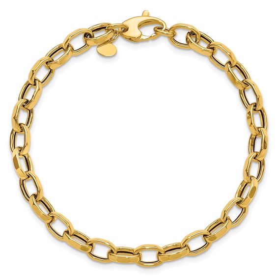 Leslie's 14K Polished Fancy Link Bracelet