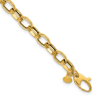 Leslie's 14K Polished Fancy Link Bracelet
