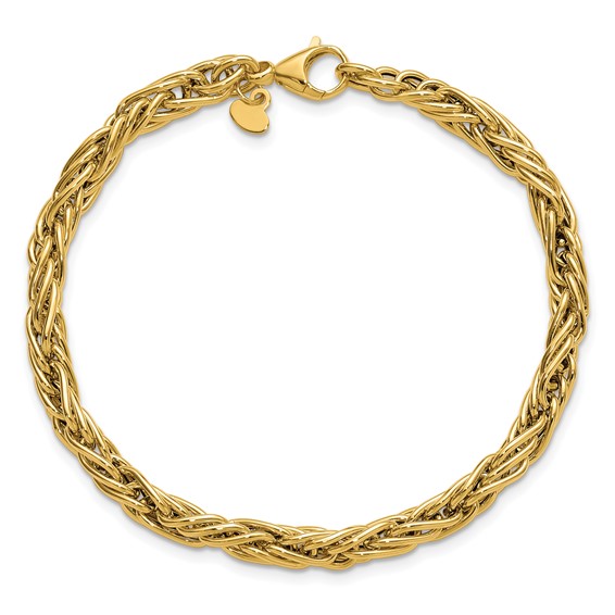 Leslie's 14K Polished Fancy Link Bracelet