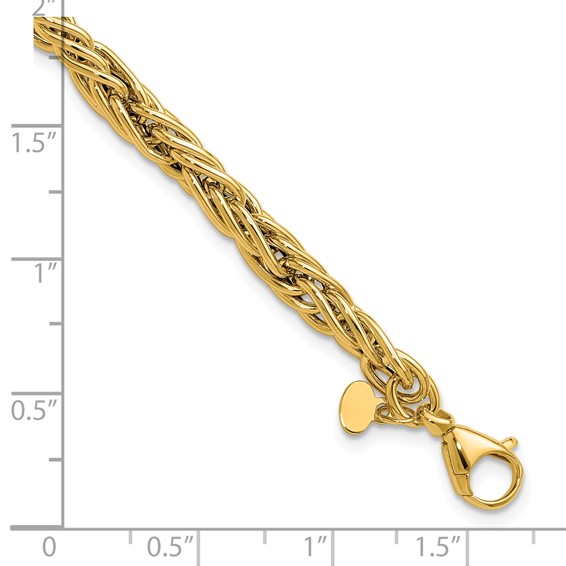Leslie's 14K Polished Fancy Link Bracelet