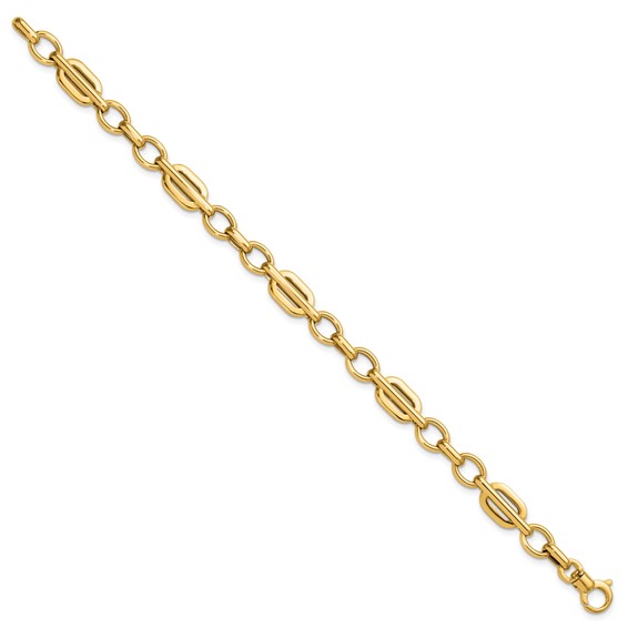 Leslie's 14K Polished Fancy Link Bracelet