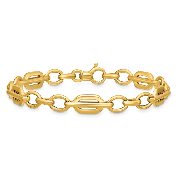 Leslie's 14K Polished Fancy Link Bracelet