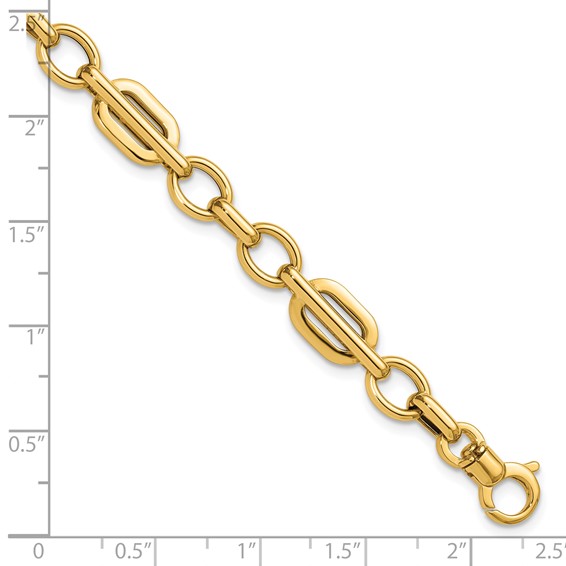 Leslie's 14K Polished Fancy Link Bracelet