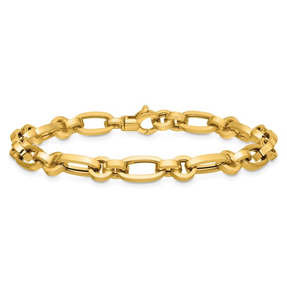 Leslie's 14K Polished Fancy Link Bracelet