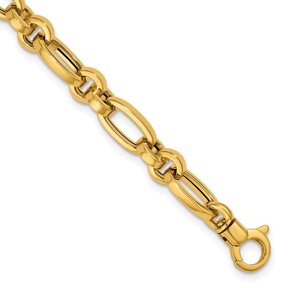 Leslie's 14K Polished Fancy Link Bracelet