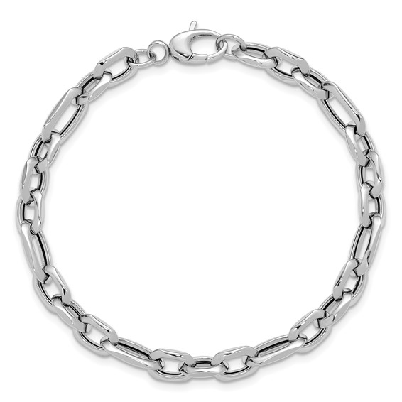 Leslie's 14K White Gold Polished Link Bracelet