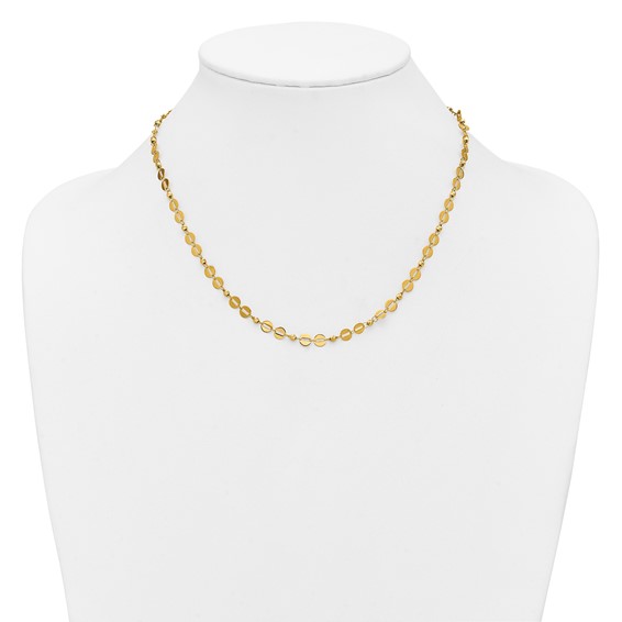 Leslie's 14K Polished Fancy Link Necklace