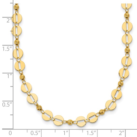 Leslie's 14K Polished Fancy Link Necklace