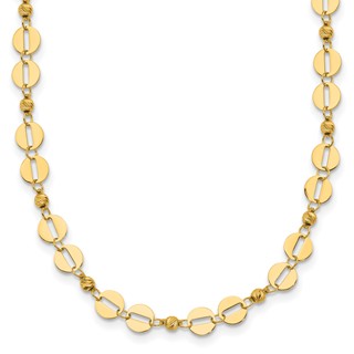 Leslie's 14K Polished Fancy Link Necklace