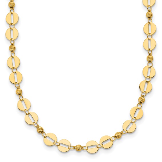 Leslie's 14K Polished Fancy Link Necklace