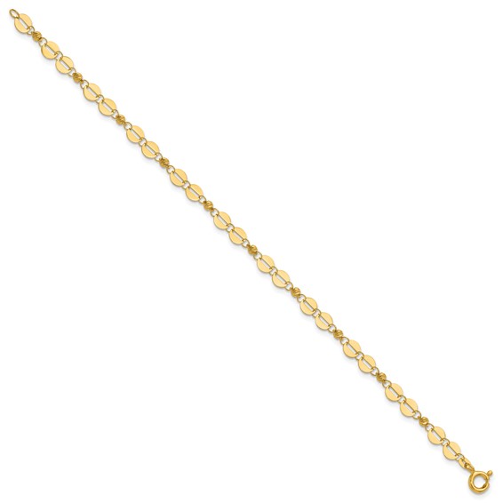 Leslie's 14K Polished Fancy Link Bracelet