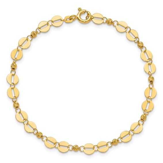 Leslie's 14K Polished Fancy Link Bracelet