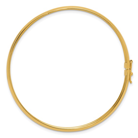 Leslie's 14K Polished Grooved Flexible Bangle
