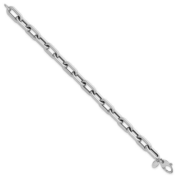 Leslie's 14K White Gold Polished Fancy Link Bracelet