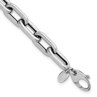 Leslie's 14K White Gold Polished Fancy Link Bracelet