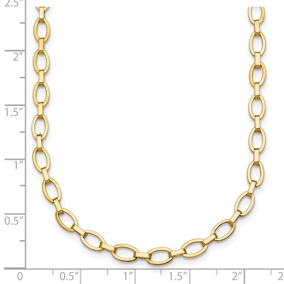 Leslie's 14K Polished Fancy Link Necklace