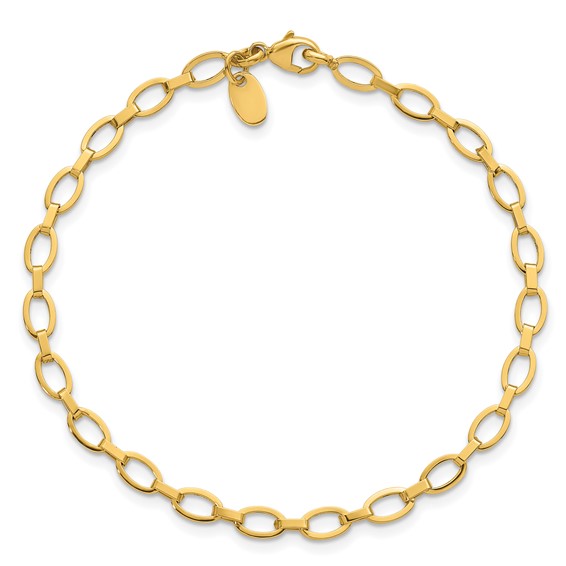 Leslie's 14K Polished Fancy Link Bracelet