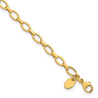 Leslie's 14K Polished Fancy Link Bracelet
