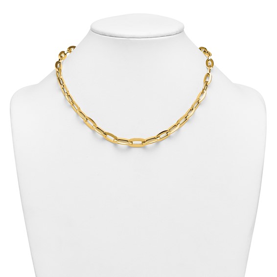 Leslie's 14K Polished Fancy Link Necklace